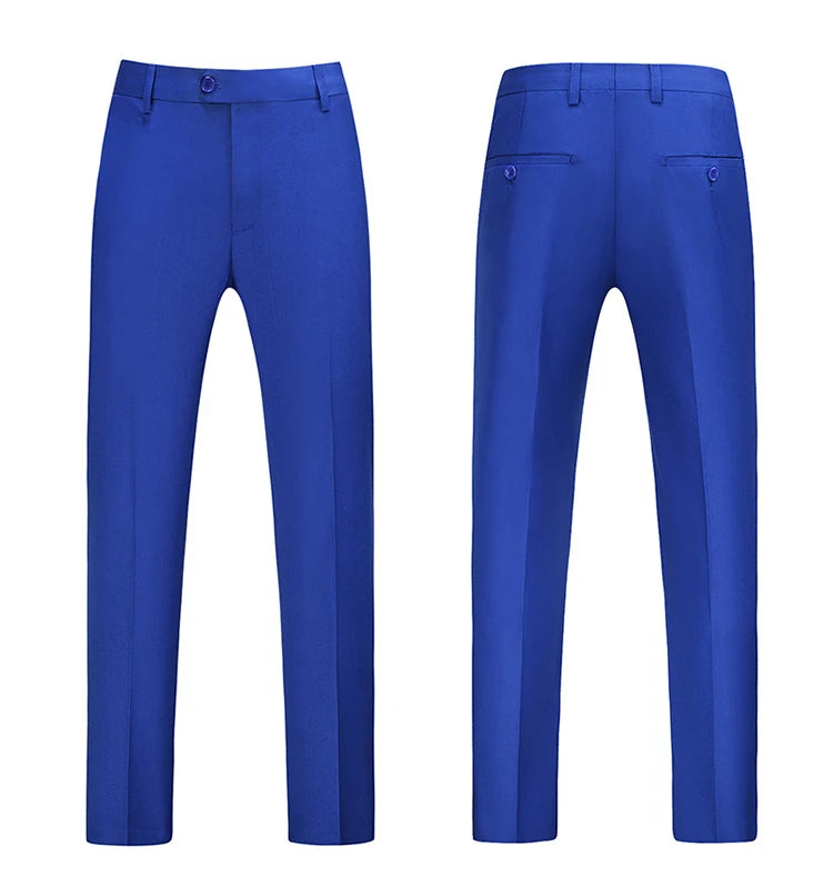 Men Dress Pants Solid Color Slim Fit Business Casual Office Wedding Formal Trousers High Quality Men Clothing Suit Pants 29-40