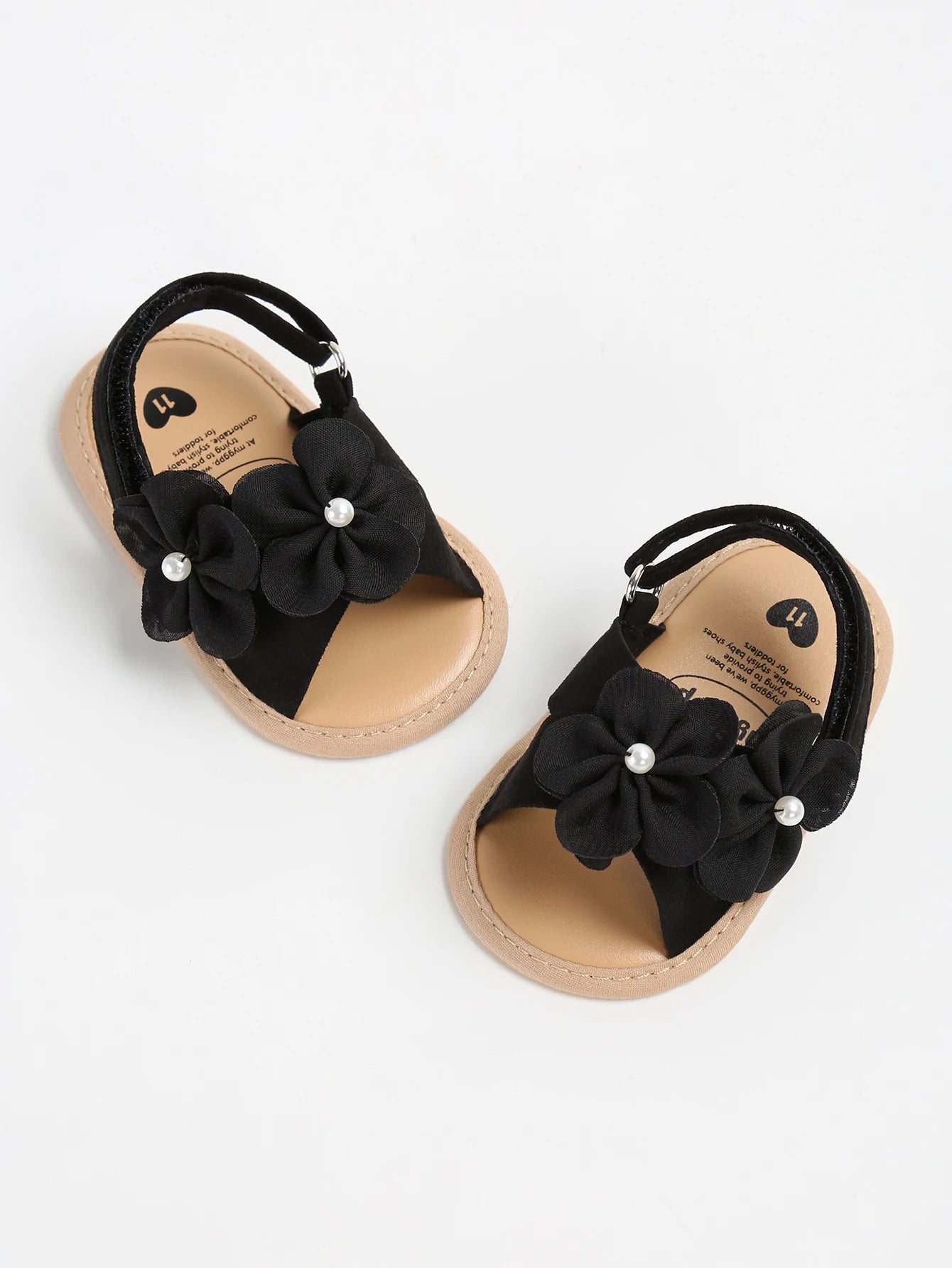 Baby Summer Sandals, PU Non-Slip Soles, Soft Flat Shoes for Infants, Suitable for Learning to Walk Indoors and Outdoors.