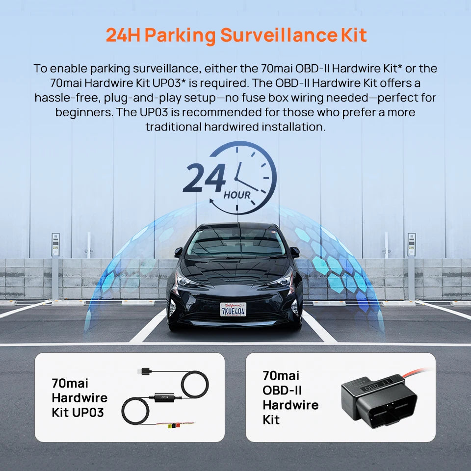 70mai Dash Cam M310 Plus 2K 1440P 143°FOV F1.55 Smart Voice Control 24H Parking Guard Night Vision 70mai M310 Plus 2K Car DVR