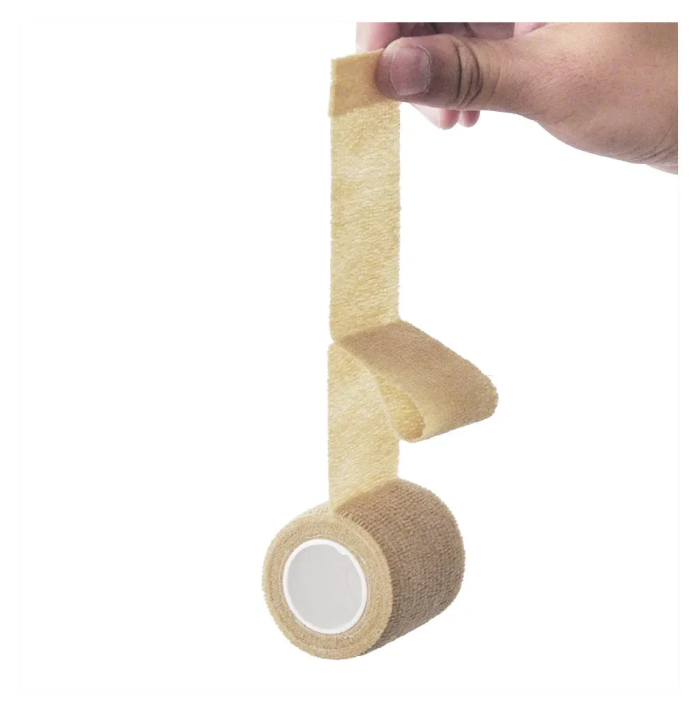 6/10/12pcs First Aid Self Adhesive Cohesive Elasticity Bandages Sports Tape For Wrist Ankle Sprains & Swelling Tattoo Cover