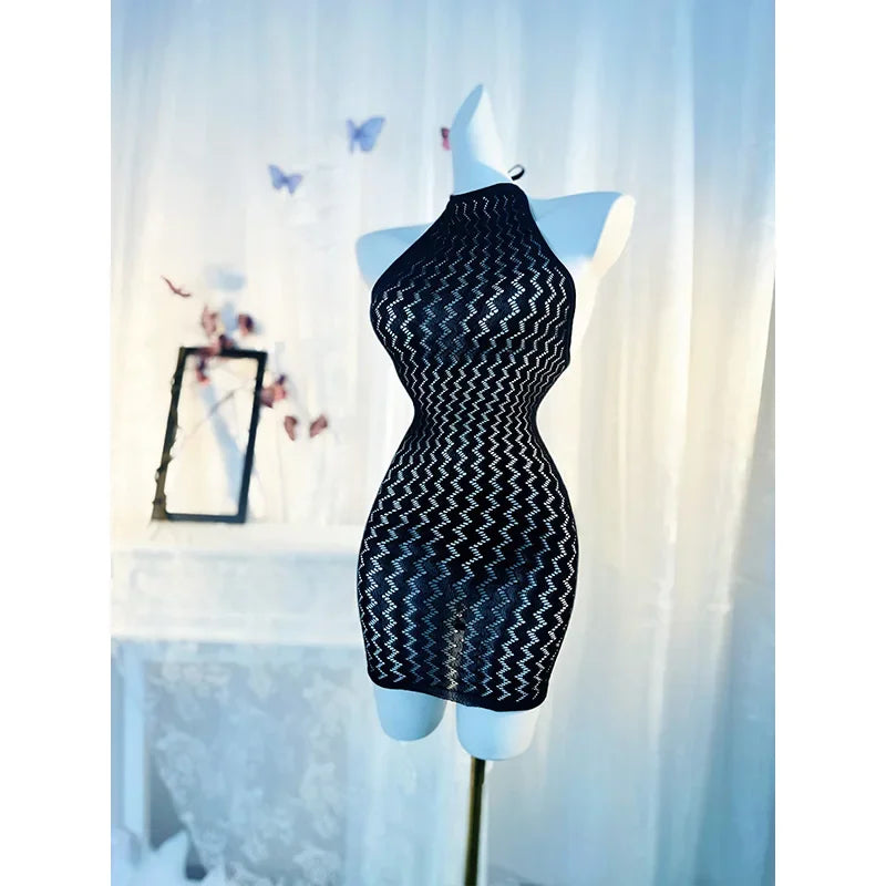 Women Sexy Fishnet Cover Up Without Bikini Hollow Out Bodycon Dress See Through Beachwear Summer Women's Swimwear