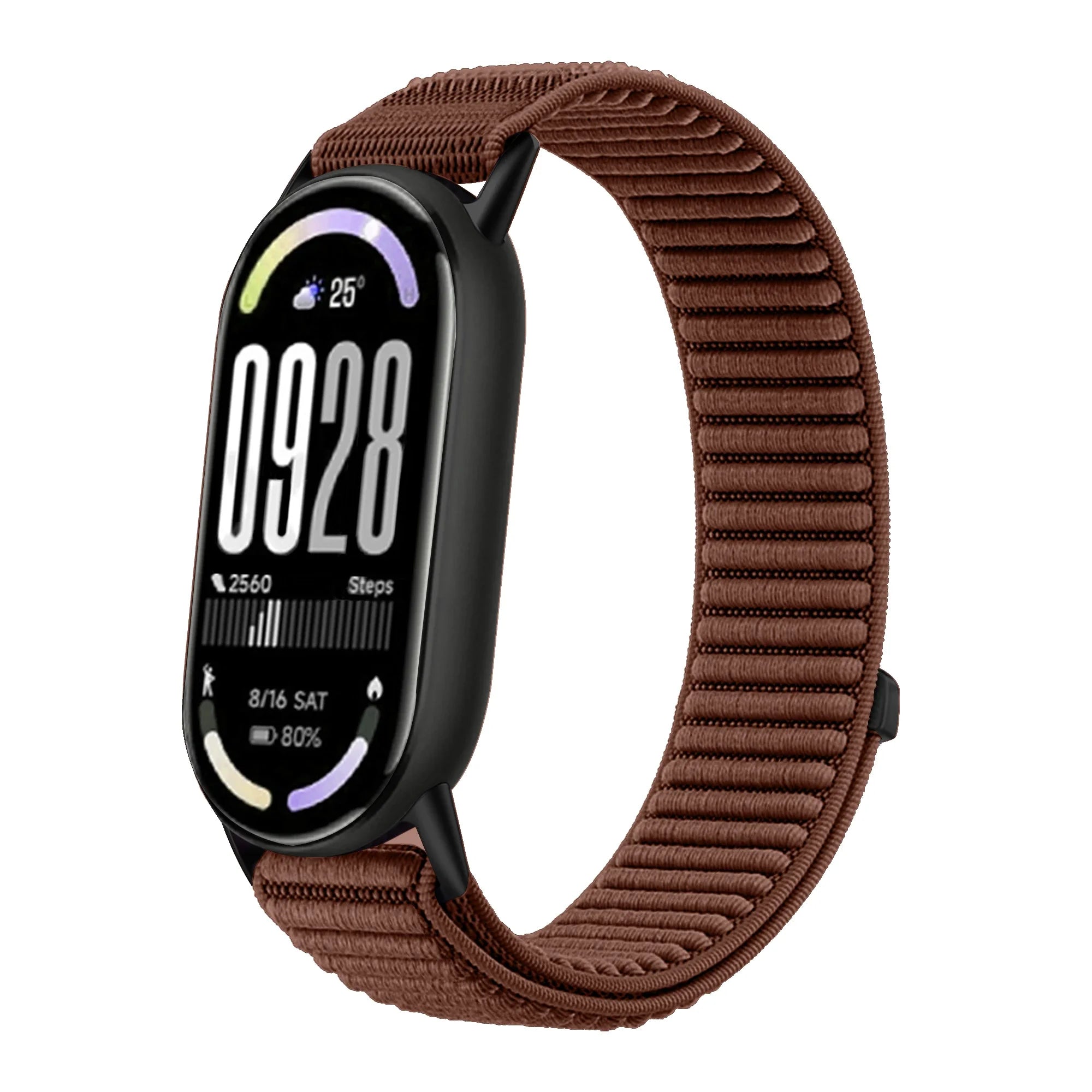 Original Nylon Loop Strap For Xiaomi Miband 10/9/8 Metal buckle Integration Bracelet Band For Miband 10 9 8 Breathable Wristband