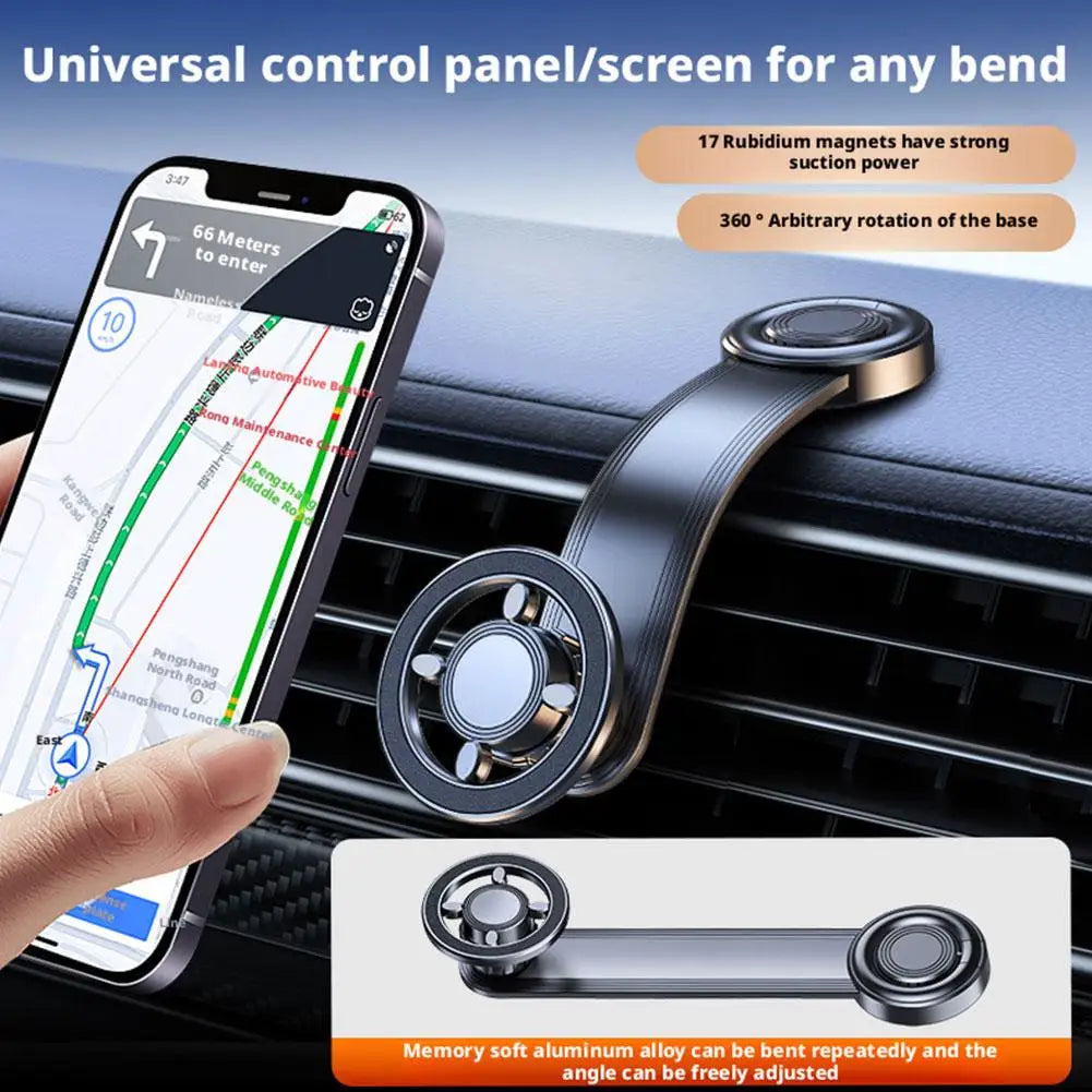 NEW Magnetic Car Phone Holder Stand Car Air Outlet Navigation Bracket For Magsafe Support GPS Mobile Bracket Auto Interior Decor