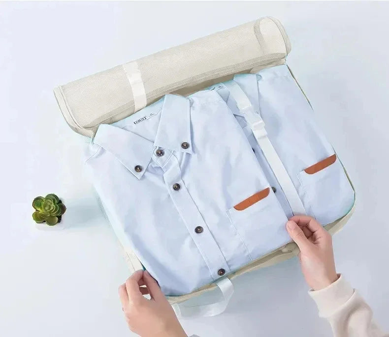 7/10 Pcs Set Travel Organizer Storage Bags Suitcase Packing Cubes Cases Portable Wardrobe Luggage Clothes Shoe Pouch Fold
