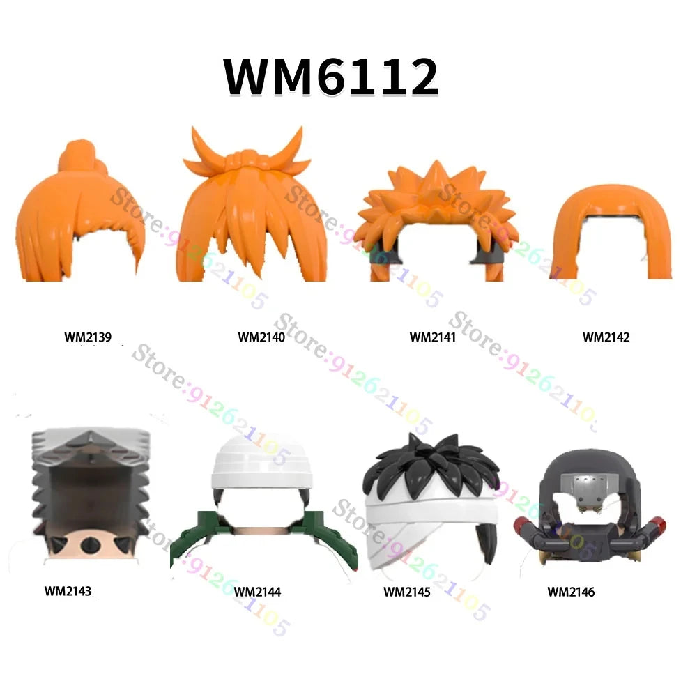 WM6155 Anime Building Blocks Set - Educational STEM Toys for Kids, Christmas Birthday Gift for Boys Girls WM6112 WM6113 WM6152