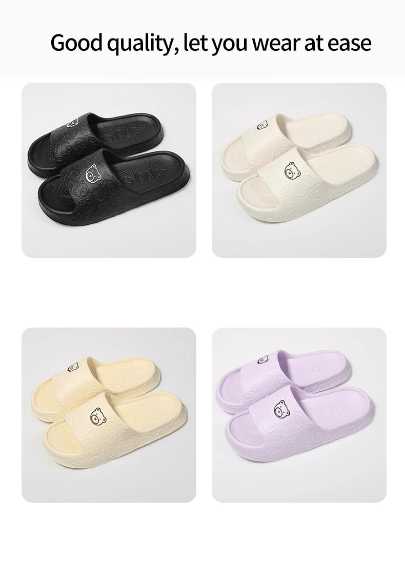 Non-Slip Slippers for Women Outdoor Wear 2024 New Indoor Home Sandals Female Summer Eva
