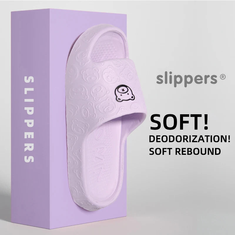 Non-Slip Slippers for Women Outdoor Wear 2024 New Indoor Home Sandals Female Summer Eva
