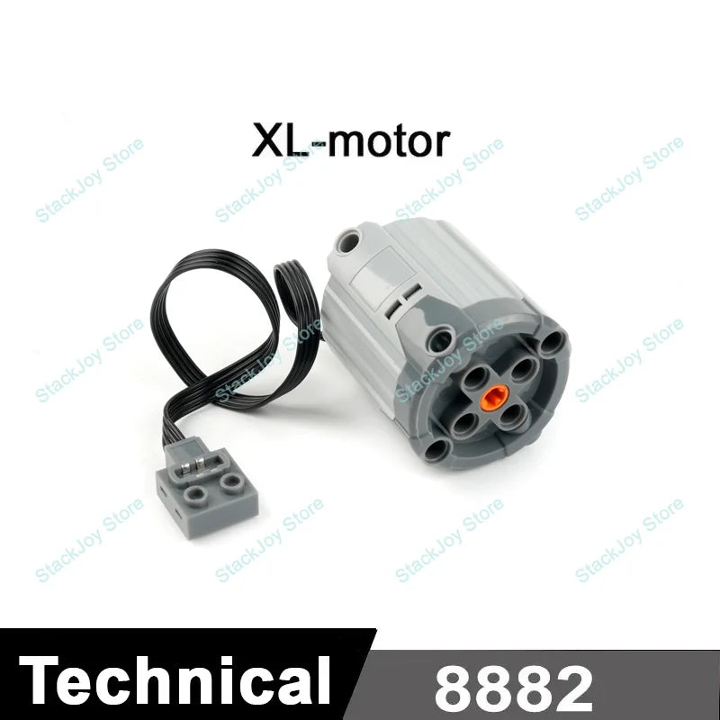 MOC Power Functions M/L/XL Motor Battery Box IR Remote Receiver for RC Car Robot Model Building Blocks Technical Modified Parts