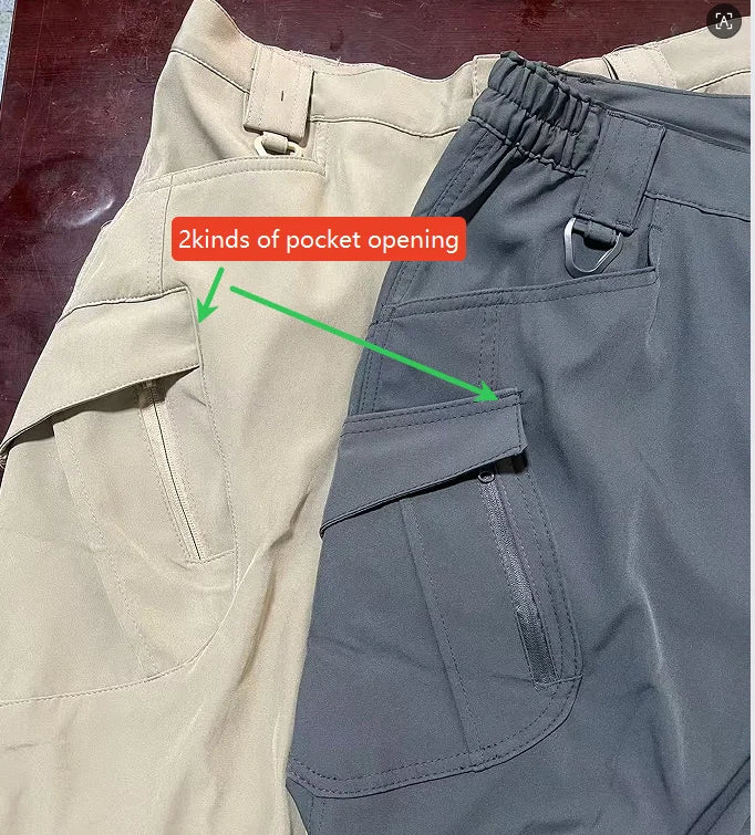 Men's Spring Autumn City Cargo Elastic Pants Trekking Hiking Camping Climbing Running Sports Cycling Work Outdoor Trousers