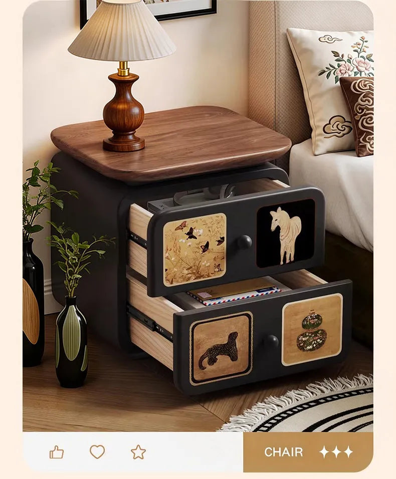 Simple Bedroom Bedside Table Luxury Nordic Storage Unique Drawers Bedside Table Trendy Organizer Mesa De Noche Home Furniture