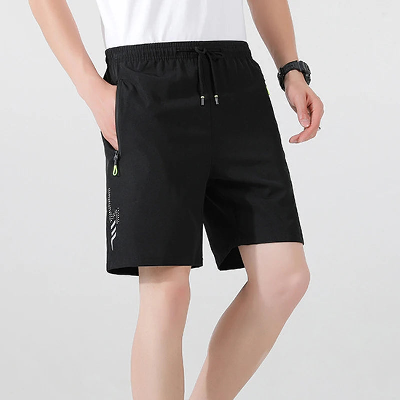 Men's Shorts Summer Football Soccer Sports Short Pants Breathable Drawstring Quick Dry Running Sports Shorts Men Jogging Bottom