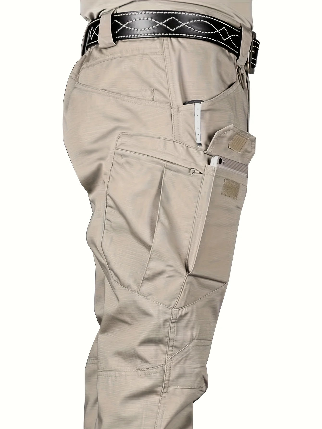 Men's Tactical Cargo Pants 6XL Plus Size Outdoor Casual Sports Pant Hiking Fishing Waterproof Multi-pocket Men Trousers