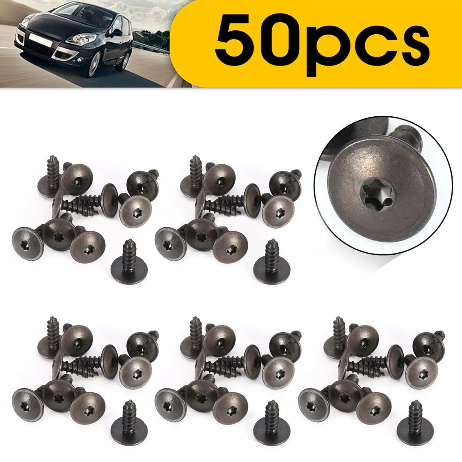 20/50/100pcs/Set Car Clips Fastener For AUDI A1 A3 A4 LA5 A6 LA8 Q3 Q5 Q7 For Engine Splash Guard Self Tapping Screw Clip for VW
