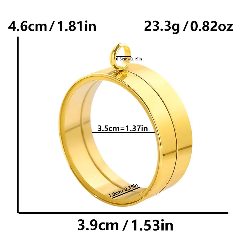 1Pc Stainless Steel Round Reliquary Photo Coin Holder Locket Pendant Openable Glass Cremation Urn Relicario Colgantes Jewelry