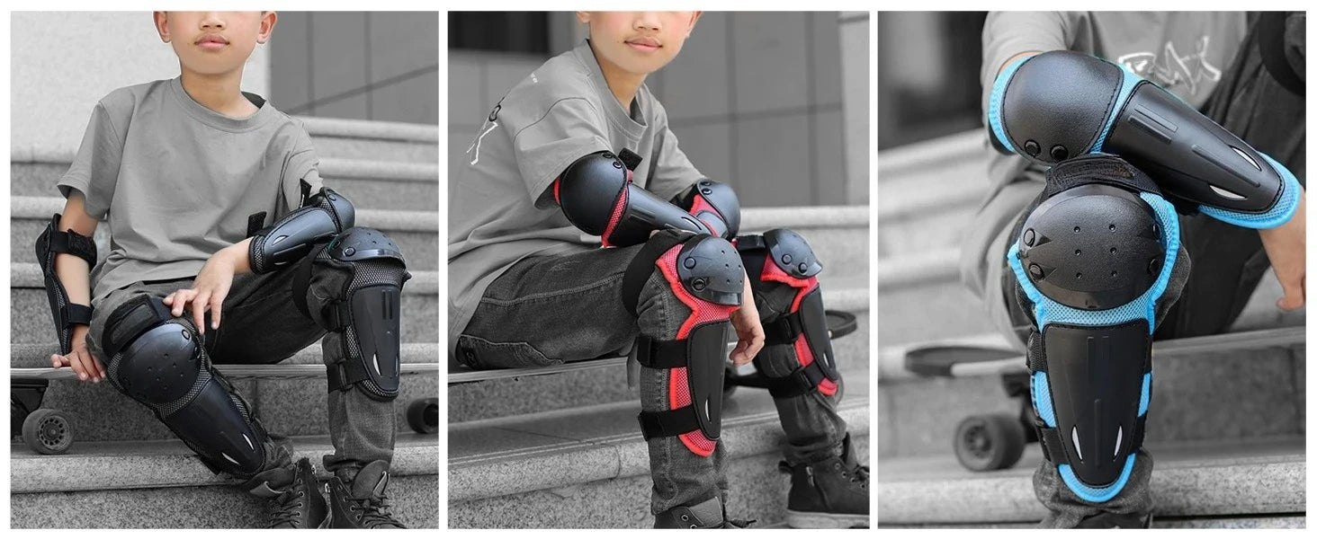 Children's Outdoor Sports Equipment, Balance Bike, Roller Skating,  Cycling, Off-road Sports Gear, Knee Pads, Elbow Pads Set