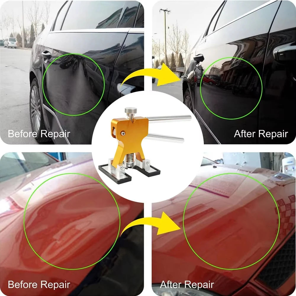 54/30/25/21PCS Auto Dent Puller Kit Tool Set with Pads for Multiple Car Body Painting Puller Dent Remover Repair Tools