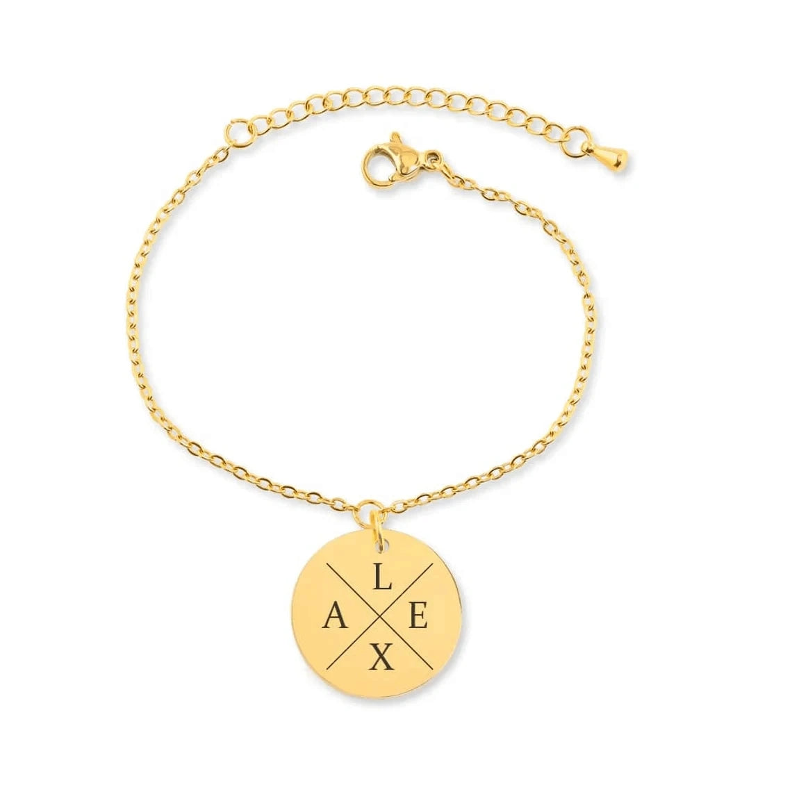 Custom Engraved Name Date Round Coin Stainless Steel Personalized ID Tag  Accessory Jewelry Pendant Fit for Bracelet Necklace