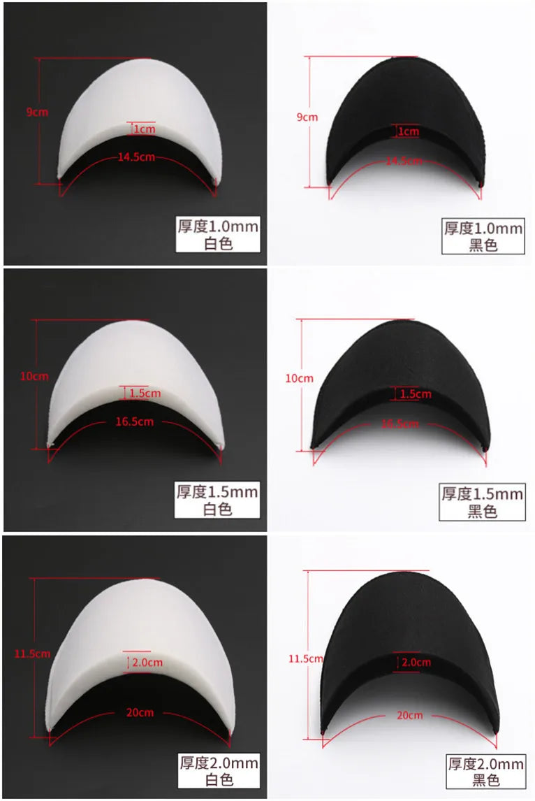 5Pairs Men Blazer Shoulder Pads Women Blouse Soft Padded Overcoat T-shirt Clothes DIY Apparel Sewing Ingredients Accessories