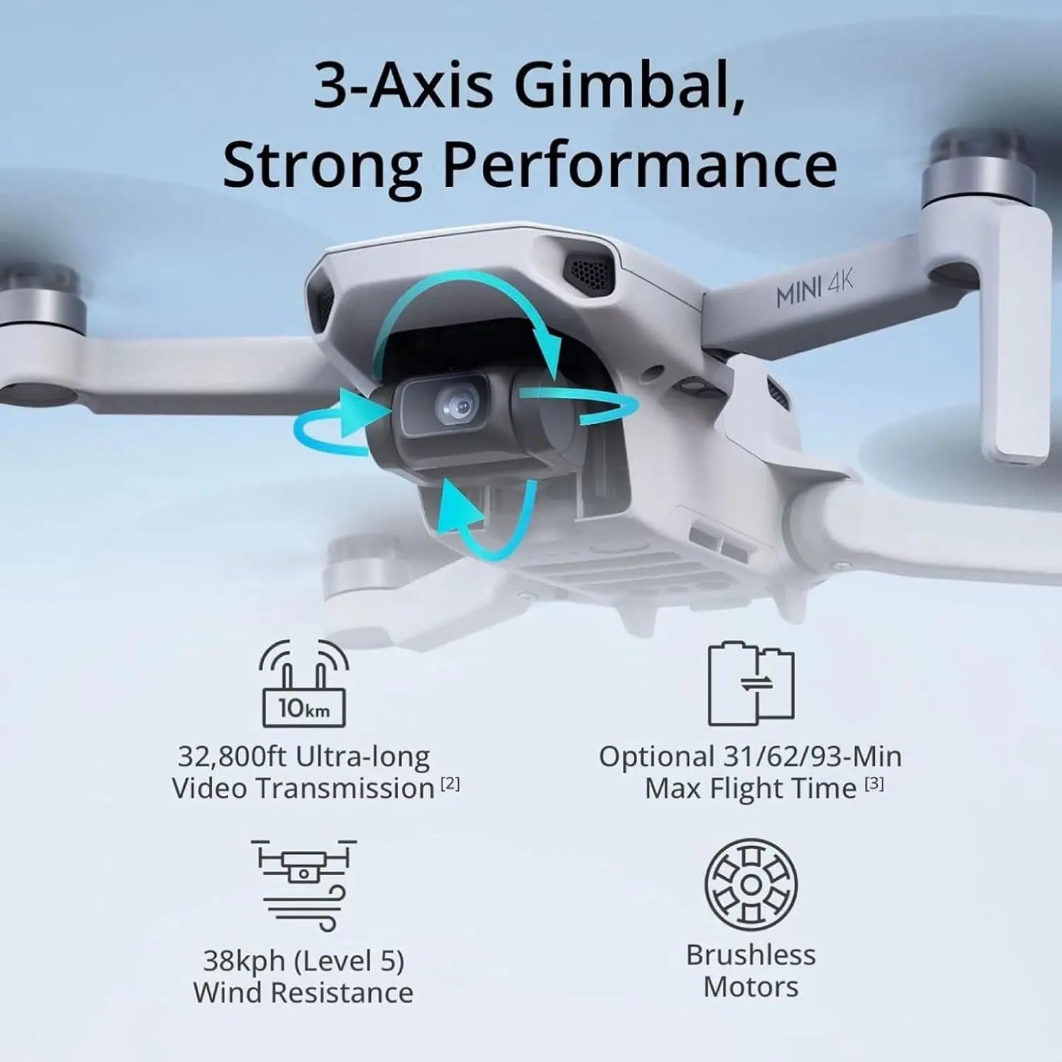 80% New DJI Mini 3 Drones with Camera for Adults 4K