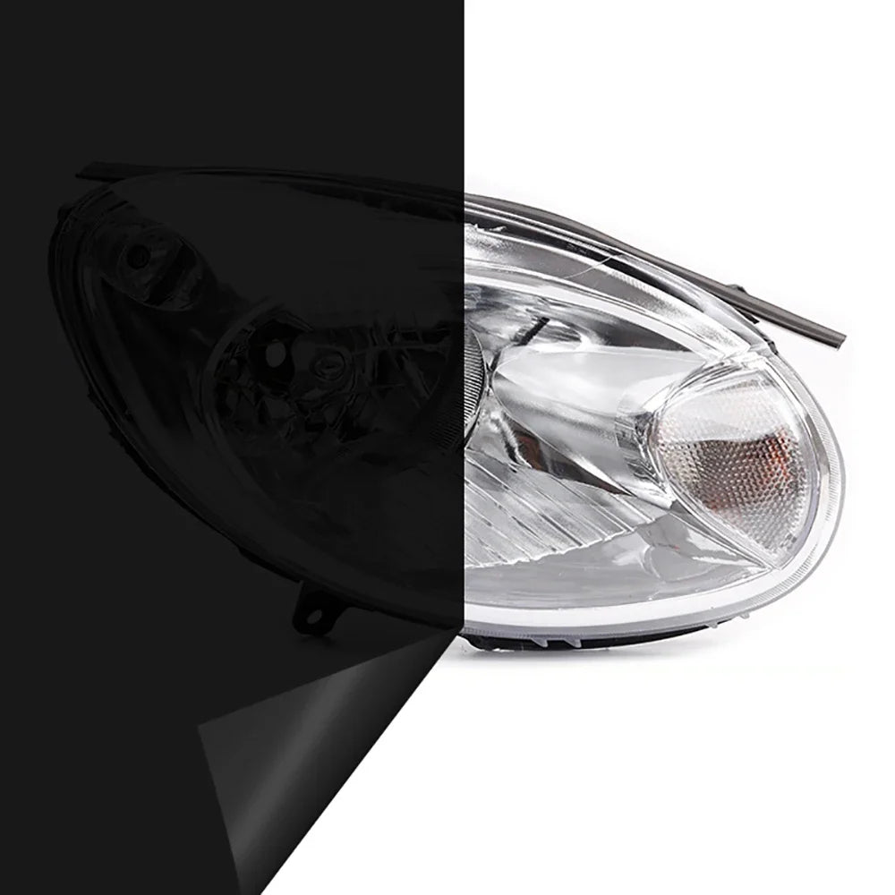 40cm Car Headlight Taillight Smoke Black PVC Films Tint Headlight Taillight Wrap Cover Sticker for Motorcycle Car Accessories