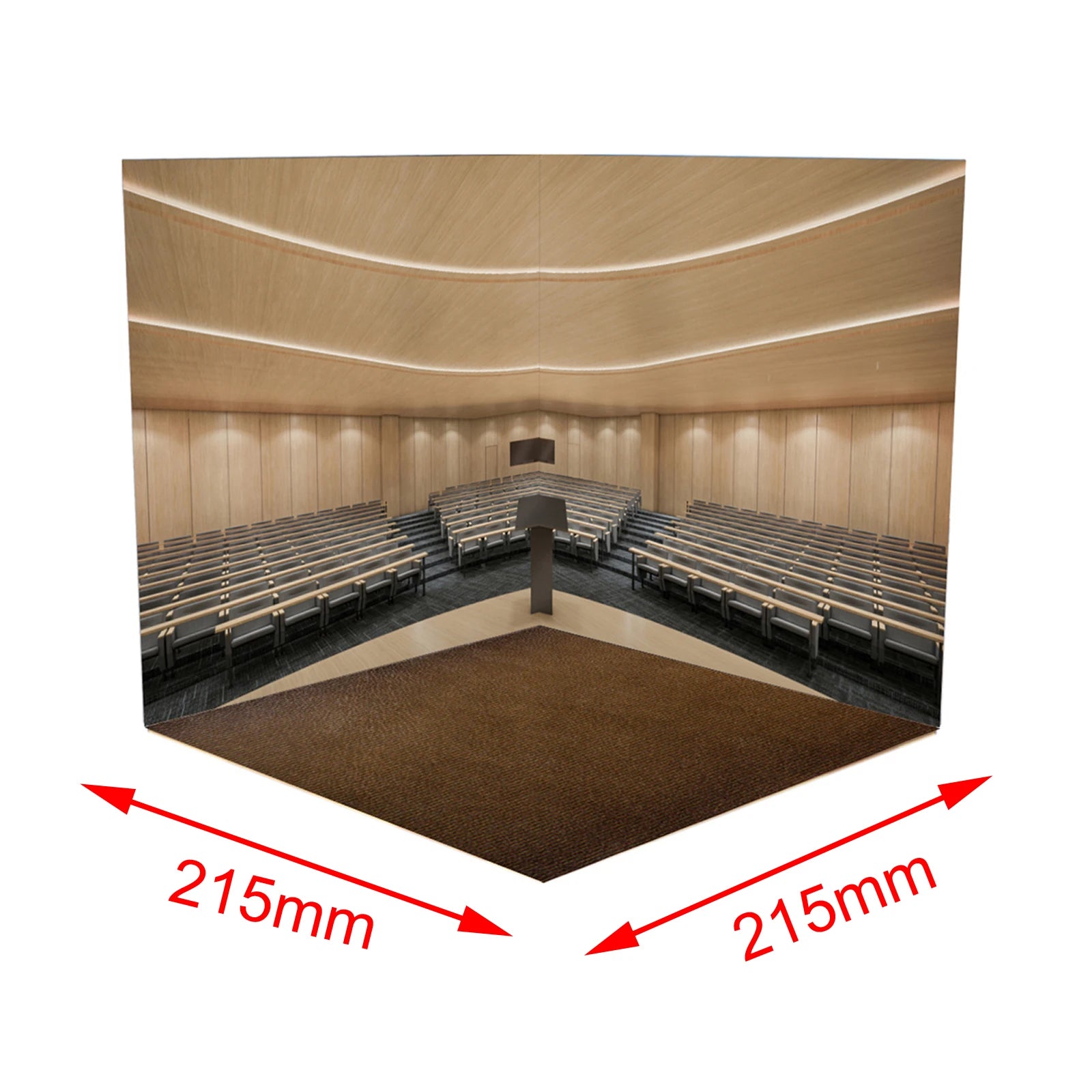 1:12 Backdrop Organizer Showcase Diorama Background Scene Display Layout for Action Figures Dolls Vehicle Scene Toy