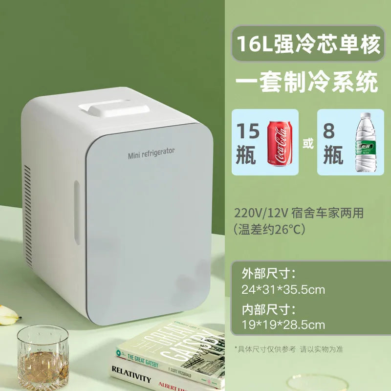 12V\110V\220V New Mini Refrigerator for Home Office Car Compact and Portable with Cooling Freezing