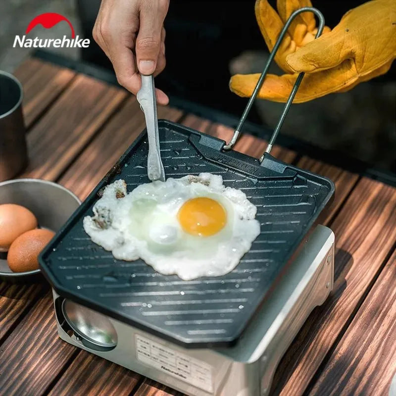 Naturehike Camping Frying Pan Cookware Folding Non-stick Pan Outdoor Ultralight Portable Easy Clean Grill BBQ Plate