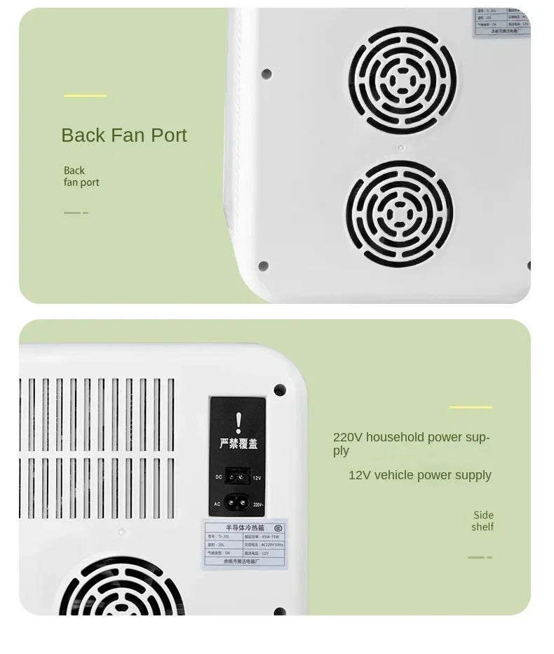 220V Mini Refrigerator Small Household Dormitory Car Mounted Refrigerator Mini Student Refrigeration Single Person Small  AG