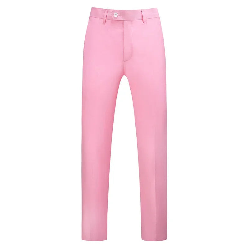 Men Dress Pants Solid Color Slim Fit Business Casual Office Wedding Formal Trousers High Quality Men Clothing Suit Pants 29-40
