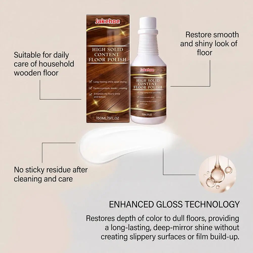 150ml Floor Care Agent, Wooden Floor Restorer Scratch Repair, Long-Lasting Gloss Protective Coating for Wood Floors