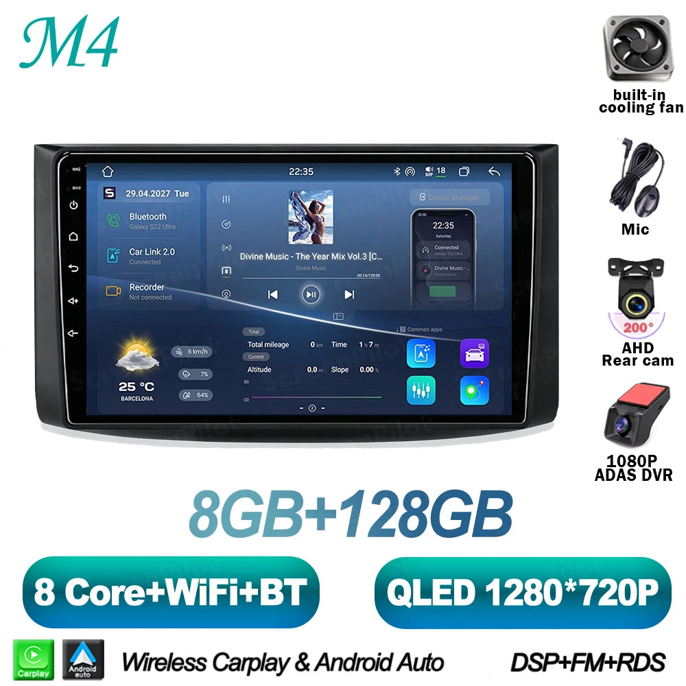 Android 16 For Chevrolet Lova Captiva Gentra Aveo 2006-2012 Touch Screen Android Auto Mirror Link Stereo Head Unit Car Radio RDS