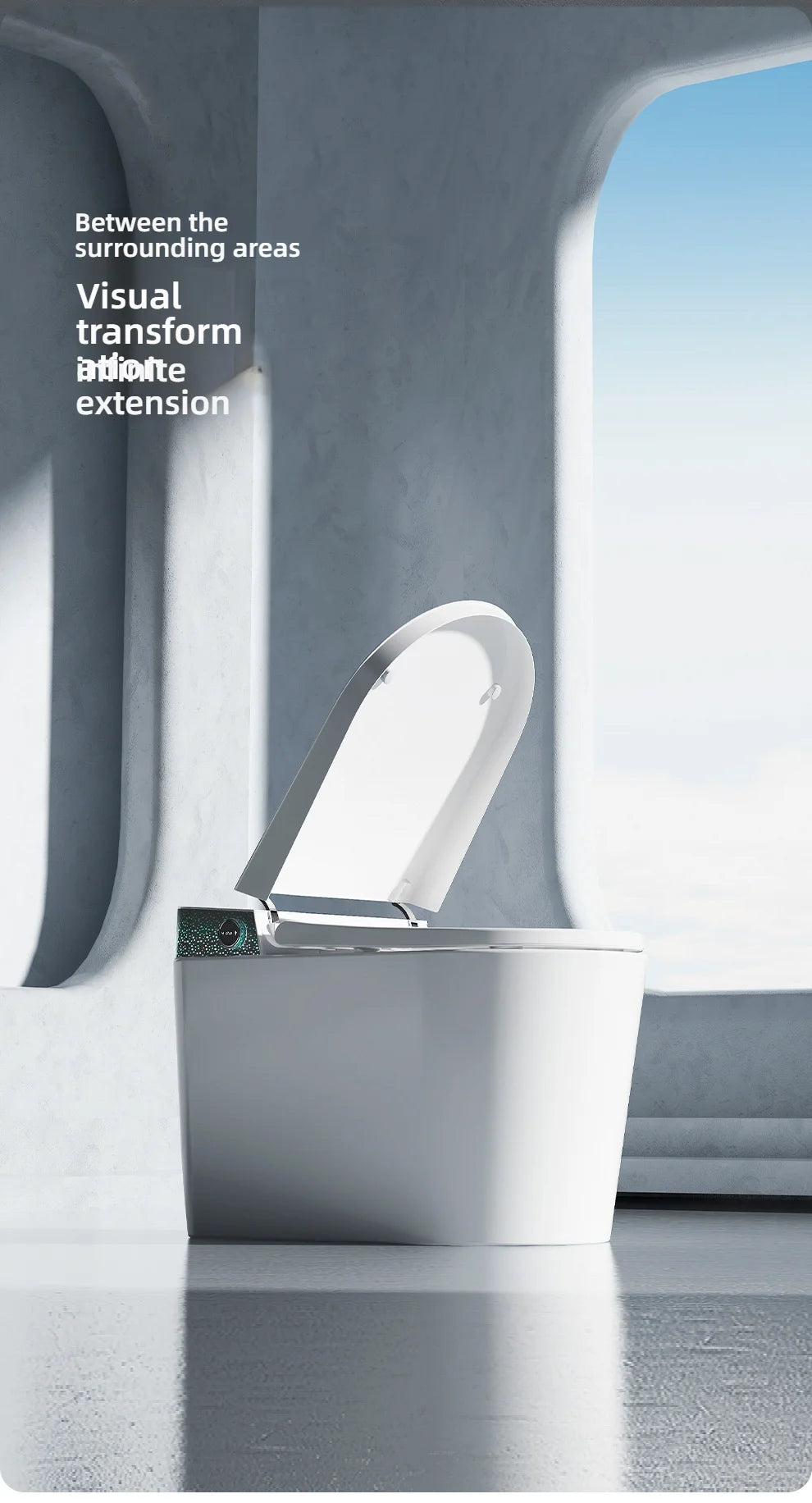 Automatic Toilet Comfort-fit Seat Smart Toilet Commode Living Room Smart Toilets for Relaxing Seating Experience Bathroom