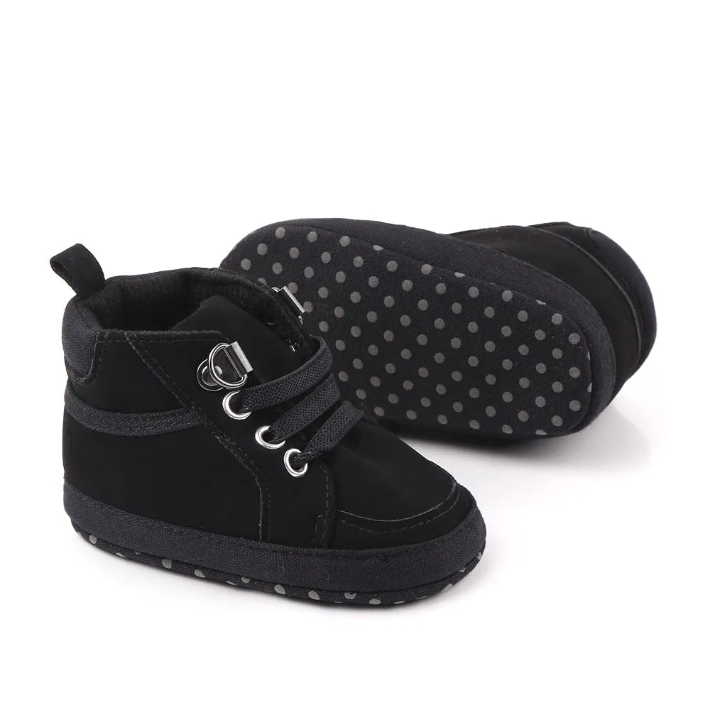 Baby Casual Shoes Ankle-covered Little Boots for 0-1 Years Toddler Boys Outdoor Prewalking