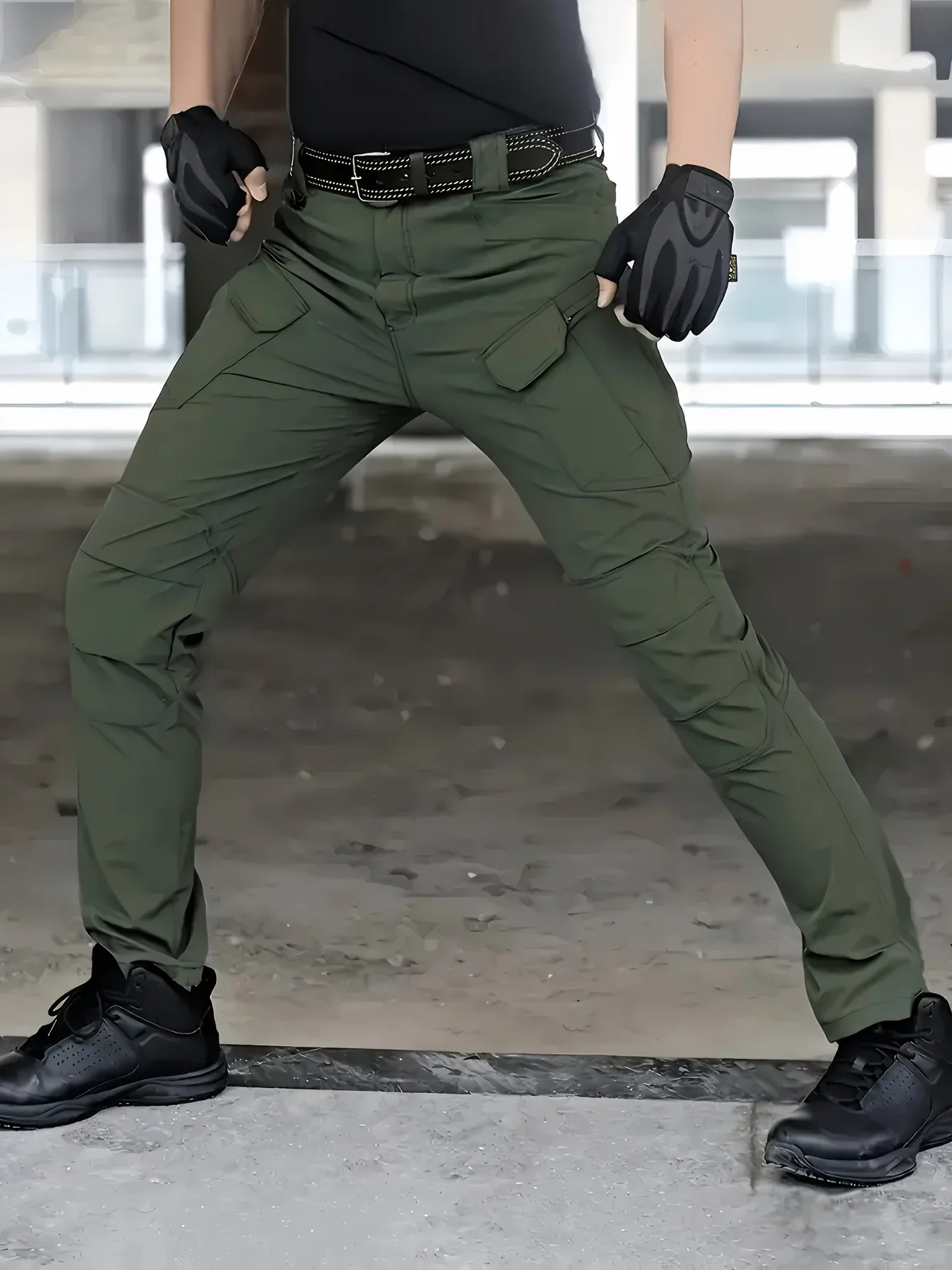 Men's Tactical Cargo Pants 6XL Plus Size Outdoor Casual Sports Pant Hiking Fishing Waterproof Multi-pocket Men Trousers
