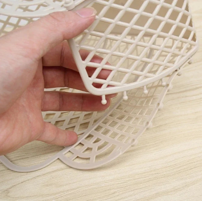 Detachable Shower Plastic Bath Bathroom Hollow Wash Storage Shopping Basket Home Storage Organization