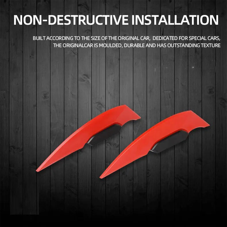 1 Pair Universal Motorcycle Decorative Winglet Aerodynamic Spoiler Dynamic Wing Car Exterior Styling Modified Accessories