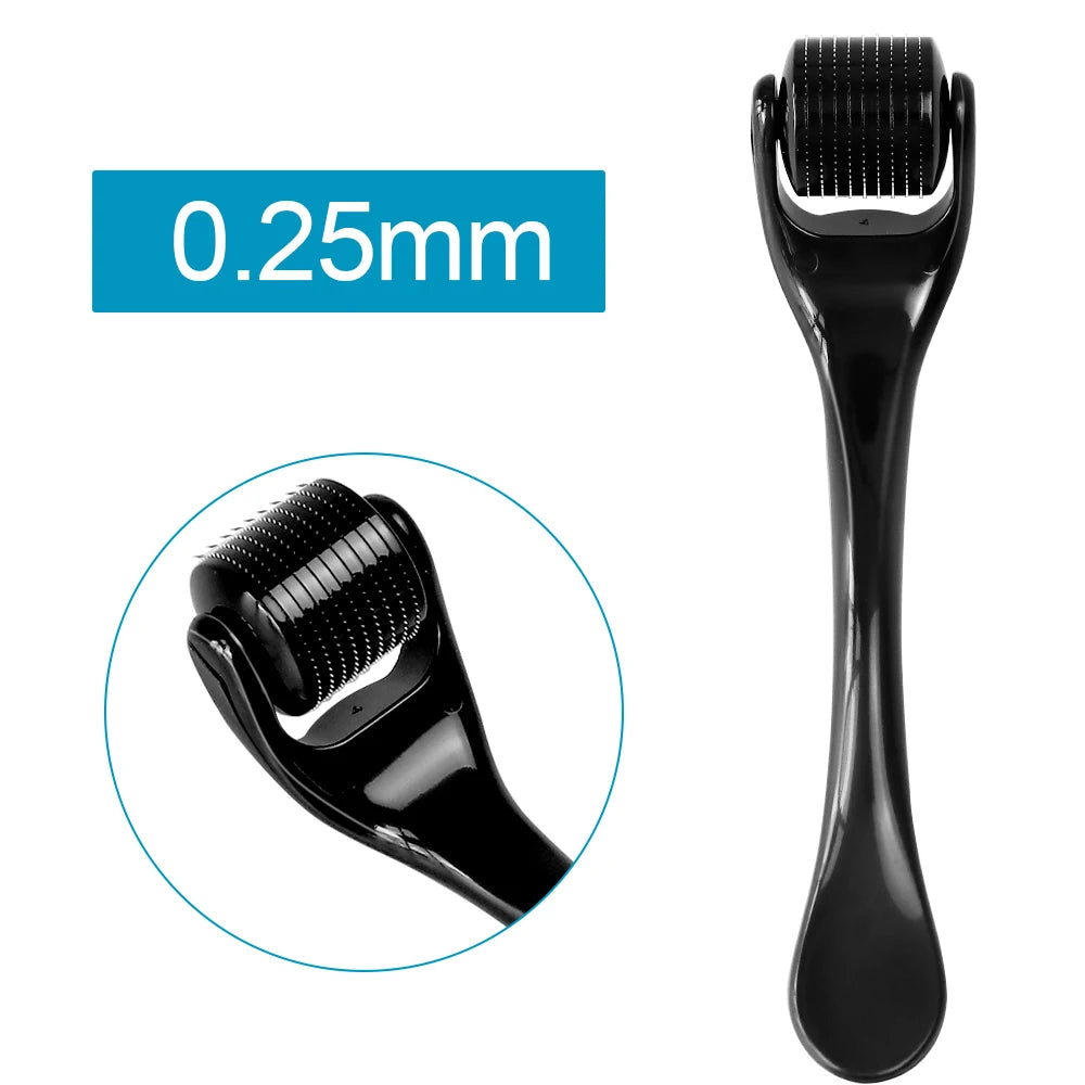 DRS 540 Dermaroller Facial Skin Care Titanium Derma Roller Micro Needle Roller for Hair Regrowth Beard Growth Face Beauty Device
