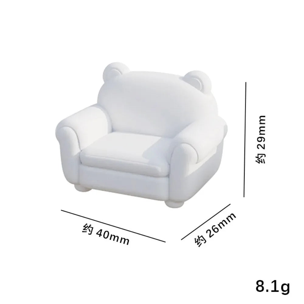 New 1:12 Dollhouse Simulation Sofa Mini Multistyles Living Room Furniture Pretend Play