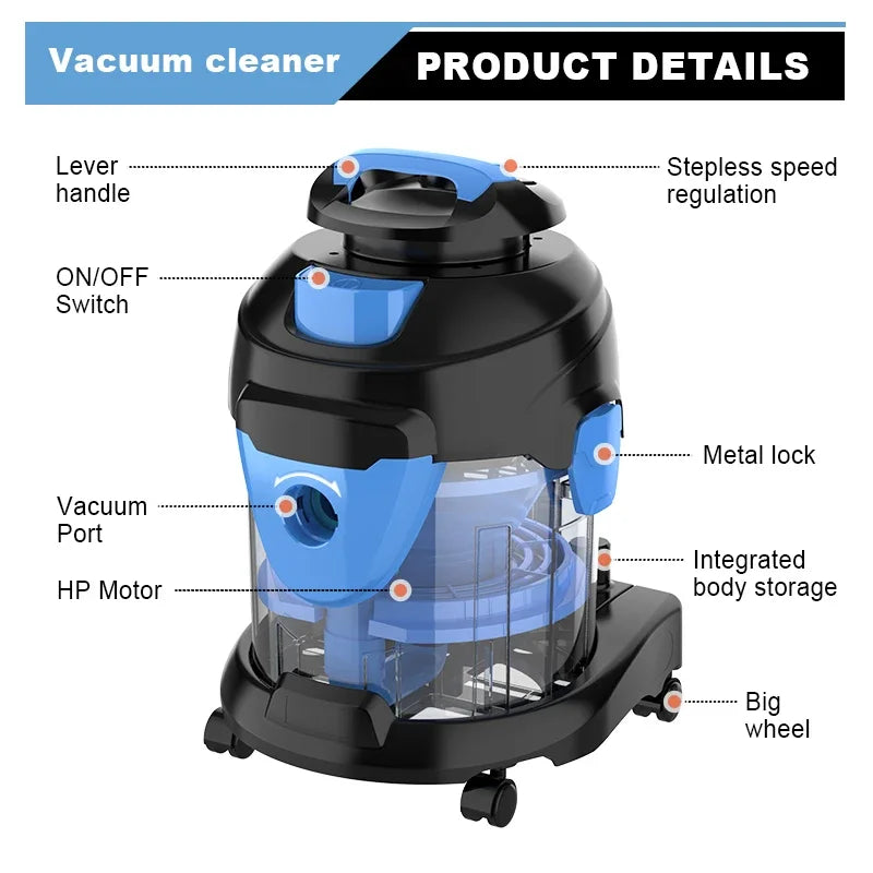 -car Home Cleaning Appliances Wet And Dry 3 In 1 Vacuum Cleaner