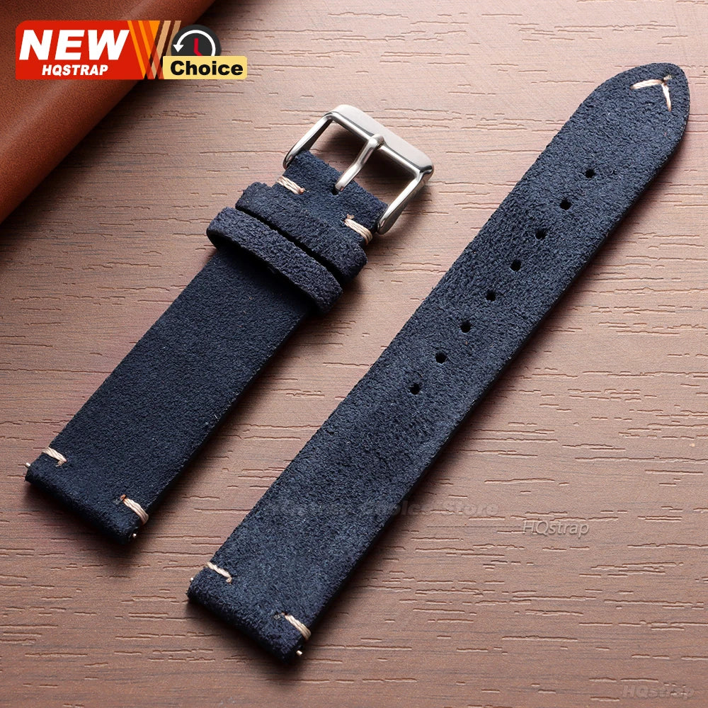 New 14/16/18/19mm 21mm 22mm 20mm Soft Suede Watch Strap for Seiko for Omega Universal Quick Release Bracelet Men Women Wristband