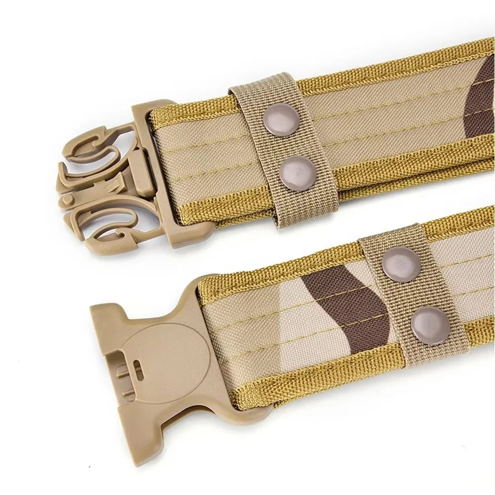 1pc Men's Belt Outdoor Tactical Belt Oxford Cloth Belt Mountaineering Belt Nylon Wide Waist Belt Work Belt Neutral Belts 2024New