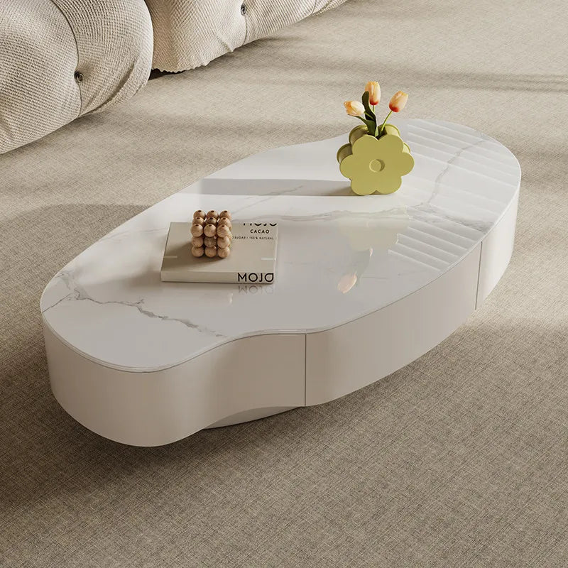 Special-shaped Coffee Tables Modern Luxury Service Sedentary Black Side Tables Storage Lounge Center Mid Century House Furniture