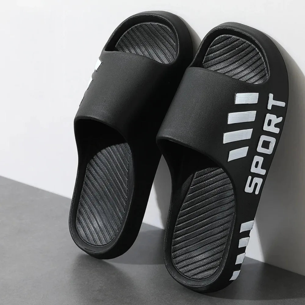 2026 NEW Men's Summer Fashion Slippers Indoor Outdoor Beach Sandals Flip Flop Thick Sole Non-Slip Shower Slippers for Male