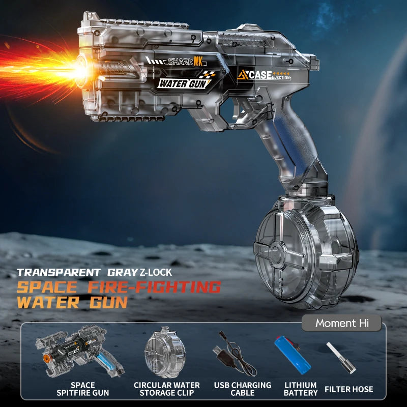 Electric Water Guns For Adults Powerful Squirt Automatic Water Suction Water Blasters Summer Outdoor Beach Toy For Boys Kid Gift