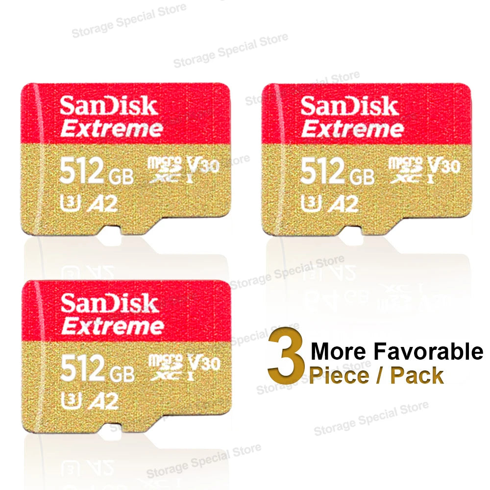 Sandisk Extreme micro Memory Card A2 U3 UHS-I Flash Cards USB3.0 4K micro SD Card for Camera GoPro DJI Nintendo Trans Flash Card