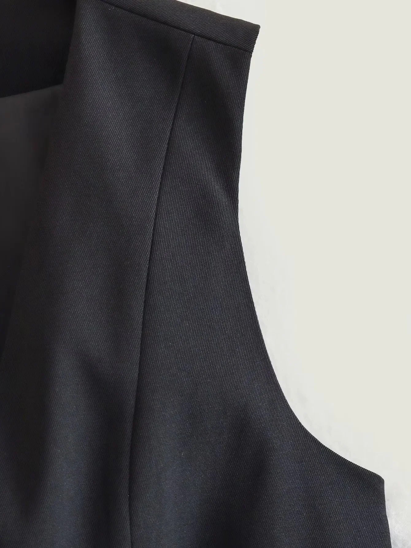 HH Women Fashion Solid Suit Vest Sleeveless Cropped Waistcoat Tops Vests Spring Summer Casual Office Lady Chic Tops