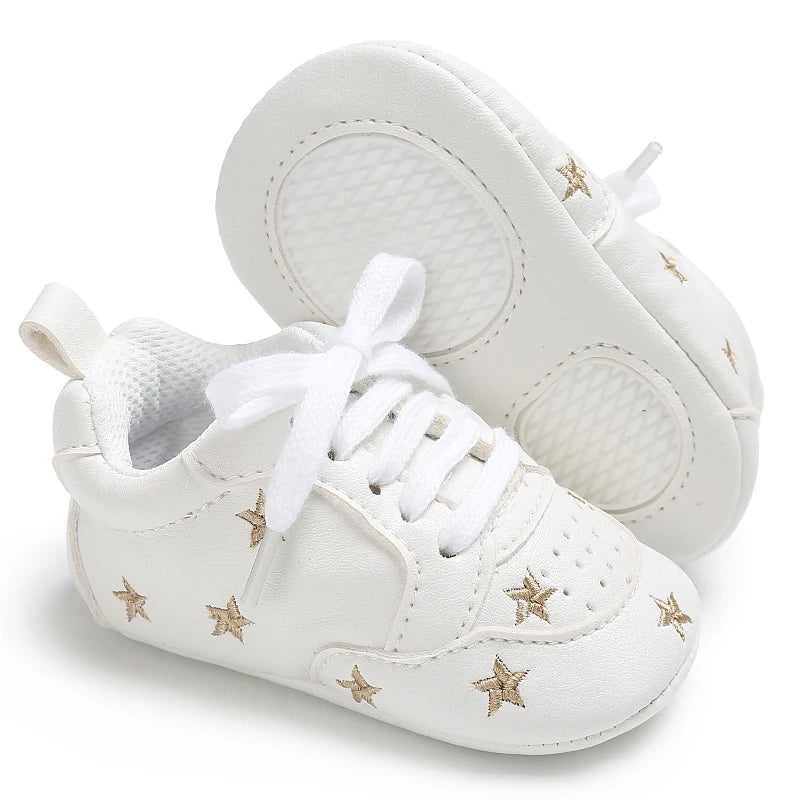 Casual Baby Shoes Infant Baby Girl Crib Shoes Cute Soft Sole Prewalker Sneakers Walking Shoes Toddler First Walker 0-18Month