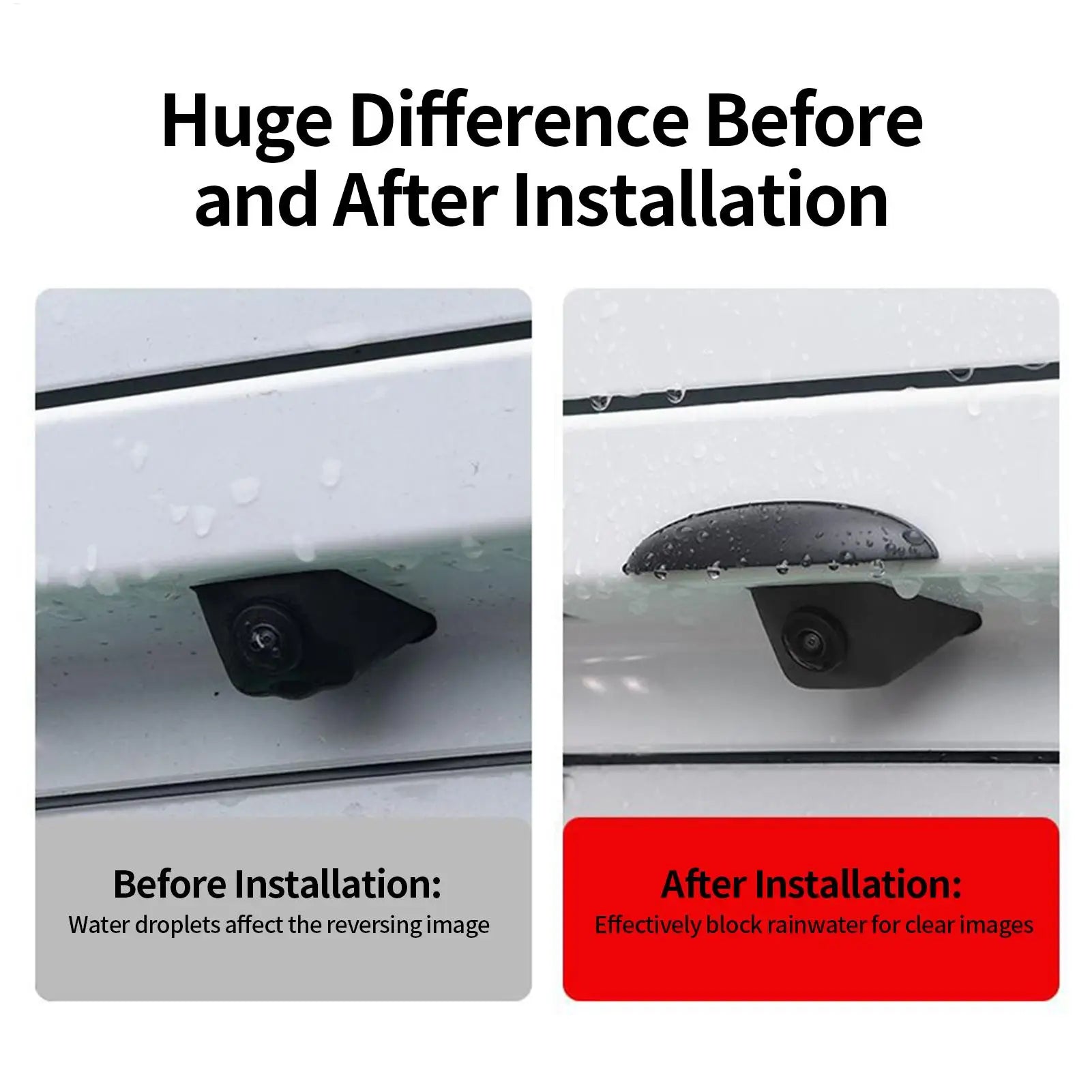 New Car Reverse Camera Silicone Rain Shade Cover Auto Rear Camera Rain Shield Cover Car Accessories Car Rear View Camera Shield