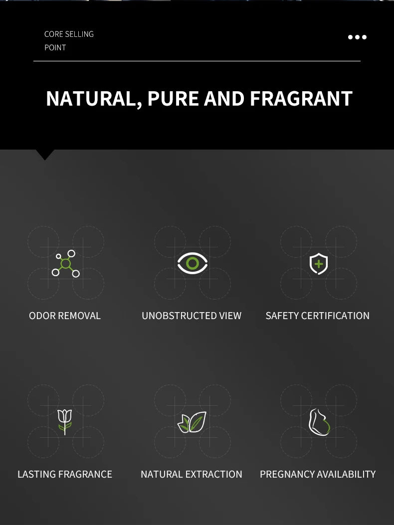 Perfume bottle car perfume, long-term car air freshener, car perfume used for car interior accessories, keep charming and fresh