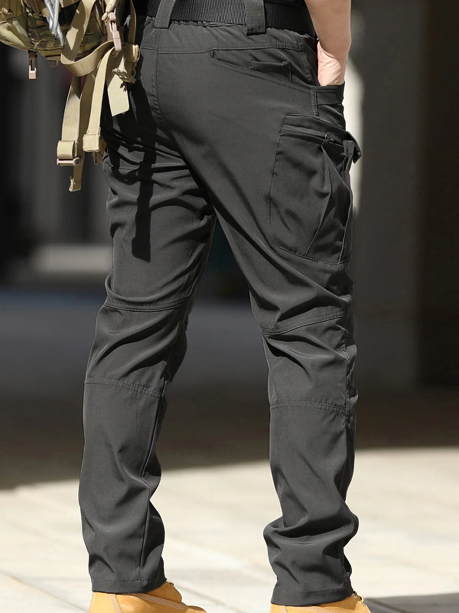 Men's Tactical Cargo Pants 6XL Plus Size Outdoor Casual Sports Pant Hiking Fishing Waterproof Multi-pocket Men Trousers